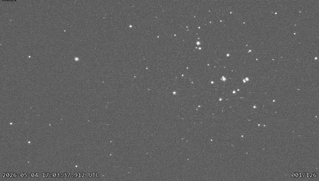 DOSTAR optical satellite tracking array image showing orbital observations and satellite detection for space situational awareness